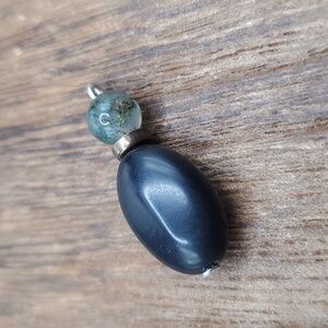 Stormy dune jasper stone pendant drop